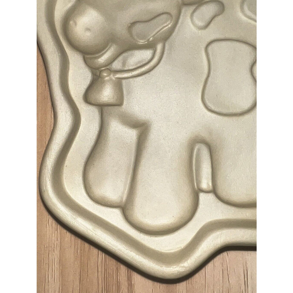 ACME Cookie Art Mold Cow Calf W/Bell Holstein Stoneware Farm Animal 93065 NEW - Picture 5 of 6